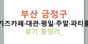 부산 금정구 키즈카페·대관·평일·주말·파티룸 후기 총정리!