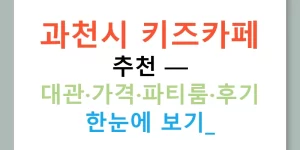 과천시 키즈카페 추천 — 대관·가격·파티룸·후기 한눈에 보기!
